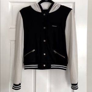 MEMBERS ONLY Varsity Style Button-up Hoodie